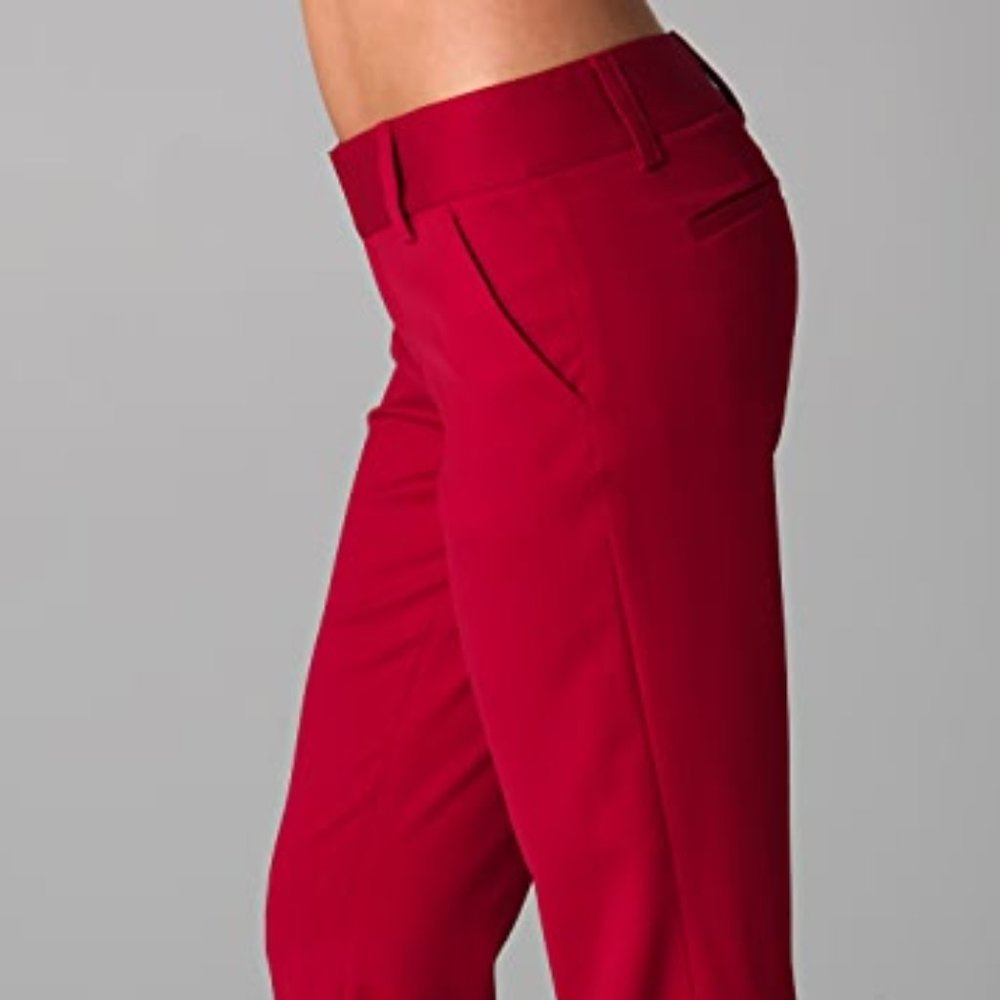 Alice + Olivia Employed Stacey Slim Pants | Red